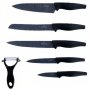 Комплект ножове в кутия Bohmann BH 5150, 6 части, Мраморно покритие, Белачка, Черен, снимка 3