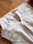 Памучни Бели панталони с камъни, снимка 2
