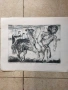Графика на художника живописец Михаил Коевчинов " Митове за кентаври", снимка 1