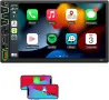 Автомултимедия 1 DIN с екран 17,78 см, безжични CarPlay и Android Auto, снимка 1