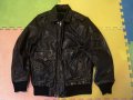 ''Jack & Jones''оригинално кожено яке-бомбър Л размер, снимка 8