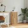 vidaXL Страничен шкаф ODDA 40x24x79 cm масивна дървесина бор, снимка 4