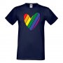 Мъжка тениска Rainbow Heart multicolor Прайд,Празник.Повод,Изненада, снимка 7