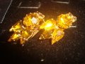 АРТ ДЕКО СТАРИННИ ОБЕЦИ с ФАСЕТИРАНИ ГОЛЕМИ ЦИТРИНИ КЛИПС ОБЕЦИ ПОЗЛАТЕНИ 17598, снимка 8