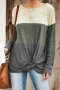 Разпродажба! Дамски пуловер с ефектен възел, снимка 1 - Блузи с дълъг ръкав и пуловери - 39705873