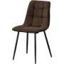 ПРОМОЦИЯ Трапезни столове с дамаска от висококачествен изкуствен велур (к-кт от 2 бр.) C-UDC056BR, снимка 2