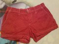 Червени къси панталони, рязана дантела 4 / 5 години, памук, снимка 1