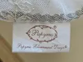 Чисто нова немска покривка каре от фин тюл с бродерия Papyrus Blumensaat Design – 102/102 см, снимка 4