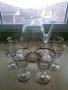 Стъклен сервиз за вино, снимка 1 - Антикварни и старинни предмети - 35295210