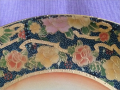 Красива чиния 255мм фи китайски порцелан уникат ръчно рисувана винтидж красива, снимка 8