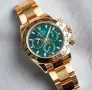 Rolex Daytona 18k Gold Green , снимка 3