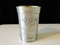 Западно Германска чаша,халба от калай 11.5 см. , снимка 1 - Антикварни и старинни предмети - 29089272
