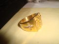ПОЗЛАТЕН КРЪСТООБРАЗЕН ПРЪСТЕН с ЦИРКОНИ НОВ БЛАГОРОДНА НЕРЪЖДАЕМА СТОМАНА МНОГО КРАСИВ 25021, снимка 8