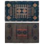 Килим DKD Home Decor Син Оранжев Арабин Геометричен (160 x 230 x 0,4 cm) (2 броя), снимка 1 - Килими - 40484740