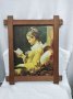 Репродукция на картината "Четящо момиче"-художник Жан Оноре Фрагонар, снимка 1 - Картини - 37780006