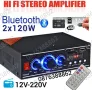 Мощен мини стерео усилвател SN-777BT Bluetooth/USB/FM, снимка 1