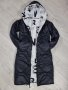 Дамско дълго яке двулицево Moncler код 221, снимка 1 - Якета - 34907996