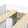 vidaXL Рамка за легло без матрак Бяла 160x200 см инженерно дърво, снимка 9