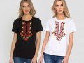 Тениски с шевици принт. Модели и размери, снимка 1