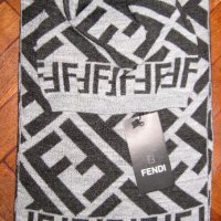 FENDI шал и шапка комплект, снимка 2 - Шалове - 35025217