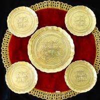 Авторска бронзова чиния,плато,поднос. , снимка 6 - Антикварни и старинни предмети - 36597595