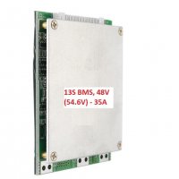 13S BMS 54.6V 35A, защитна платка с балансно зареждане, PCB BMS board, снимка 1 - Друга електроника - 31742669