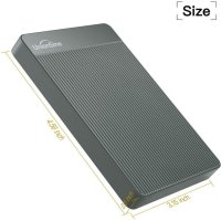 UnionSine 500GB ултра тънък преносим външен твърд диск USB3.0 HDD, снимка 3 - Твърди дискове - 42696339