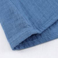 Дамска риза с дълъг ръкав и къдрички в син цвят, снимка 10 - Ризи - 40148800