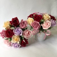 Букет с ароматни сапунени рози, снимка 12 - Декорация за дома - 32962692