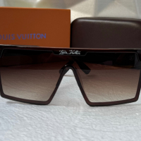 Louis Vuitton 2023 висок клас мъжки слънчеви очила маска Дамски Унисекс, снимка 6 - Слънчеви и диоптрични очила - 44797369