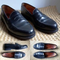 тъмносини мокасини/loafers от естествена кожа №39.5, снимка 2 - Дамски ежедневни обувки - 31057978