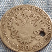 Сребърна монета 20 кройцера 1831г. Франц първи Виена Австрийска империя 12231, снимка 9 - Нумизматика и бонистика - 42915155