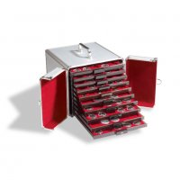 Leuchtturm MB куфар за 10 кутии от алуминиум, снимка 1 - Нумизматика и бонистика - 35287958