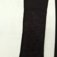 Спортни черни клинове със сиво и бяло на кръста и прозрачен щамп под коляното, еластични, спортни, снимка 7 - Клинове - 37402435