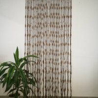 Декоративно пано - завеса дърво, ръчна изработка, 40 ресни, снимка 5 - Пана - 31047099