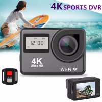 Водоустойчива спортна ексшън камера 4K Ultra HD, снимка 6 - Камери - 42048534