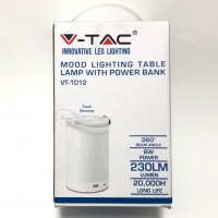 LED акумулаторна, къмпинг лампа Power bank, 4000K, 6W, V-TAC, снимка 1 - Лед осветление - 31081202