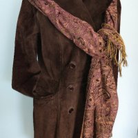 Дамски елегантен блейзър тип манто / преходно палто / от естествен велур "Pauw" design, снимка 5 - Палта, манта - 16208964