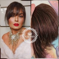 👑 💗100% Естествена Човешка Коса Бретон Серия - Luxurious Remy 100% Human Hair - КОД remy9, снимка 1 - Аксесоари за коса - 44180076