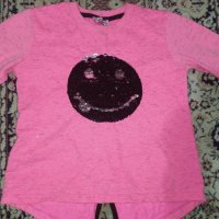 Мека блузка със сменящо се личице, снимка 1 - Детски Блузи и туники - 30522626