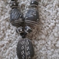  Традиционен африкански гердан-комбинация от пясъчна мъниста, снимка 9 - Колиета, медальони, синджири - 31062167