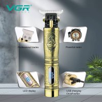 VGR V-091 Професионален акумулаторен електрически тример за коса с метално острие, снимка 3 - Тримери - 42394828