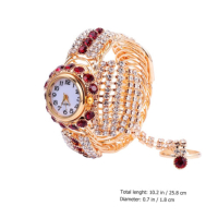 fashion 3v1 дамски часовник гривна и пръстен Цвета е според наличността в склада, снимка 5 - Бижутерийни комплекти - 44638863