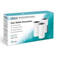 Удължител на интернет обхват TP-Link Deco M4 AC1200 3-pack Mesh Wi-Fi система за дома и офиса, снимка 3 - Рутери - 38402798