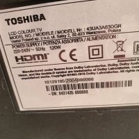 Toshiba 43UA3A63DGR За части , снимка 2 - Телевизори - 38603463
