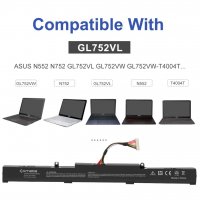 Батерия за лаптоп Exmate A41N1501 2600 mAh за ASUS Rog GL752JW GL752V GL752VL GL752VW GL752VL-1A...., снимка 2 - Батерии за лаптопи - 38448317