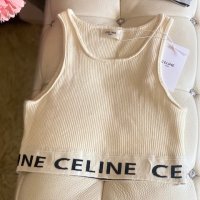 -30%Селин кроп топ*CELINE STRIPED MESH SPORTS BRA, снимка 13 - Корсети, бюстиета, топове - 36156067