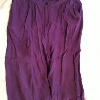 Панталон с широки крачоли лилав цвят, снимка 1 - Панталони - 30221335