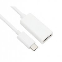 Кабел преходен, TYPE-C(м), DP(ж), 0,3m, снимка 2 - USB кабели - 34251419