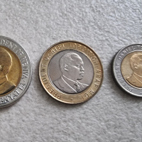 Монети. Африка. Кения. 50 цента, 1, 5, 10 и 20 шилинга. UNC. Чисто нови. 5 бройки., снимка 5 - Нумизматика и бонистика - 44571986